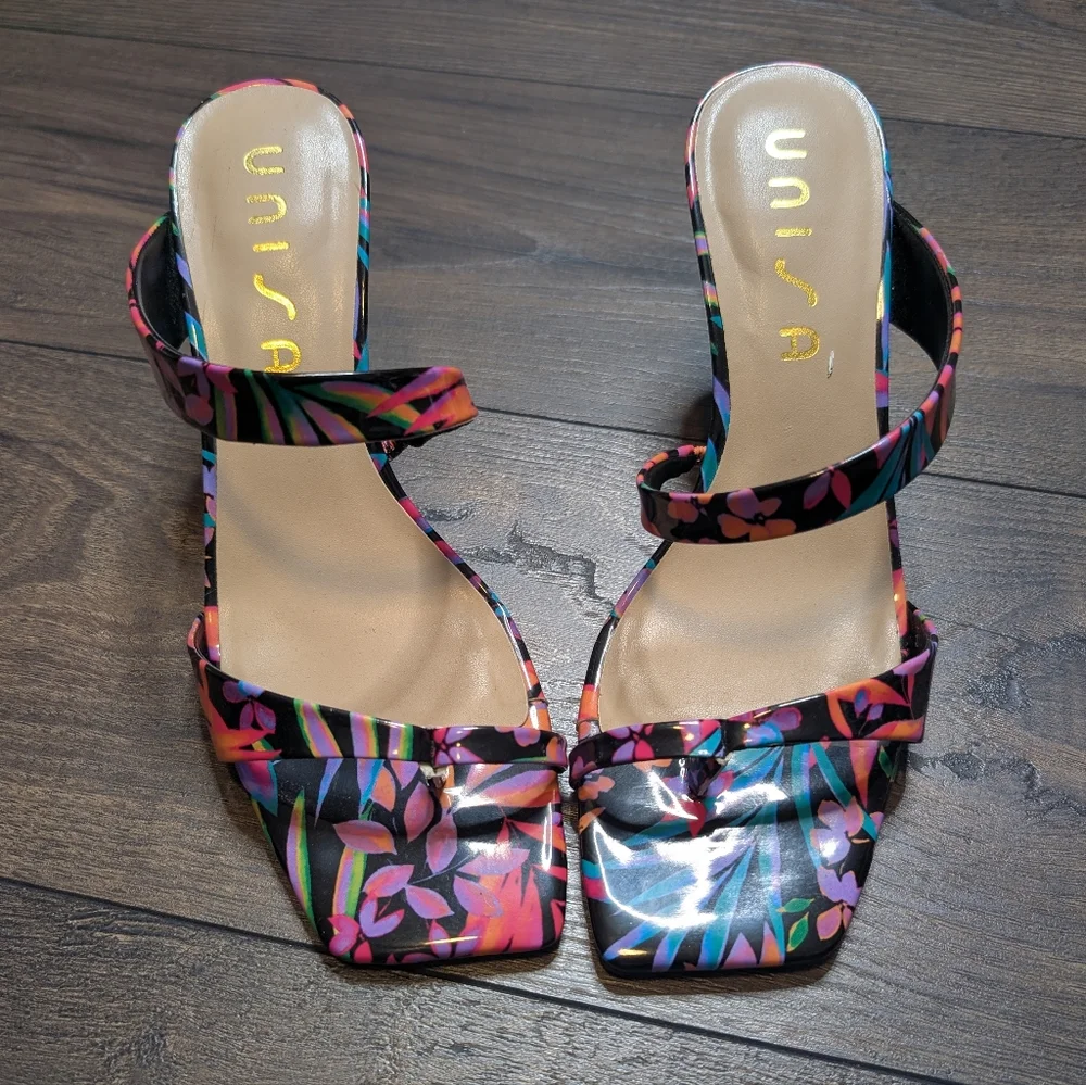 Unisa Women's Multicolor Heel Sandals Size 9.5